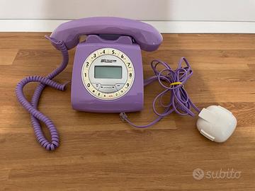 Telefono fisso Telecom Italia lilla LCD