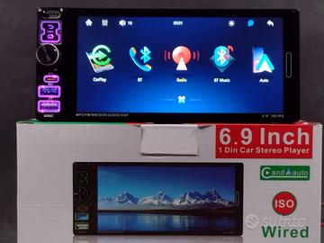 STEREO 6,9" 1 DIN MOTORSI CON BLUETOOTH