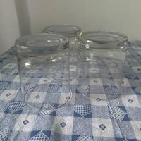 Set 3 bicchieri bianchi vetro ikea