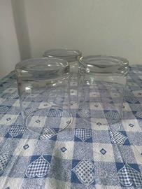 Set 3 bicchieri bianchi vetro ikea