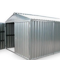 box in lamiera zingata. Baracca da cantiere.