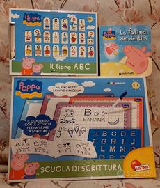 Peppa pig scuola di scrittura + libro ABC + libro