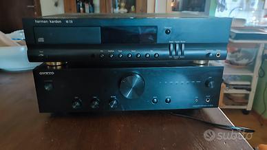 amplificatore ho fi Onkyo lettore CD  harmankardon