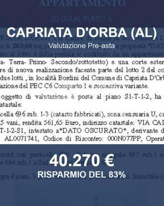 Immobile in asta di 203 m² con più di 5 locali e b