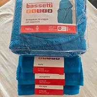 set accappatoio e asciugamani bassetti