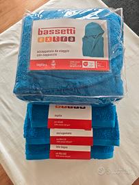 set accappatoio e asciugamani bassetti