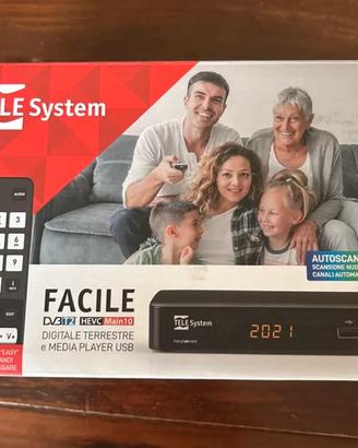 Decoder digitale terrestre" FACILE "TELE Sistem"