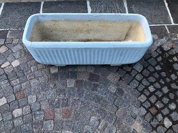 2 vasi in graniglia di cemento