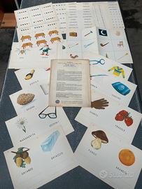 Sussidi giochi educativi schede vintage