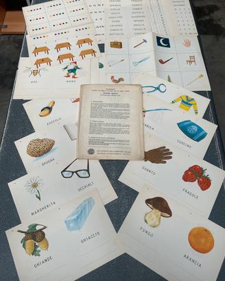 Sussidi giochi educativi schede vintage