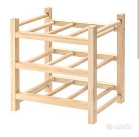 Porta bottiglie vino hutten ikea legno