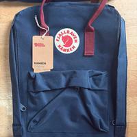 zaino Fjallraven Kanken Blu e Rosso/Bordeaux