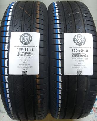 2 GOMME 185 65 15 CONTINENTAL A71291