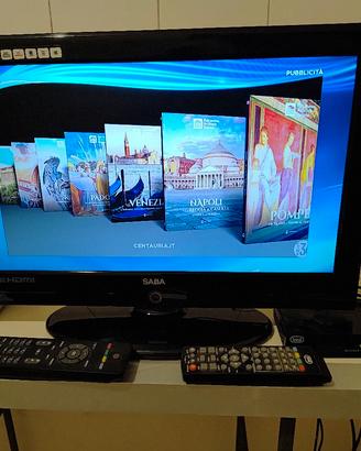 tv LCD full HD Saba da 22 pollici ben tenuto. 