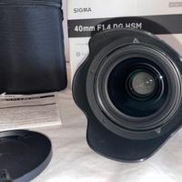 Sigma Obiettivo 40mm-F/1.4-AFE-Mount Sony full f.