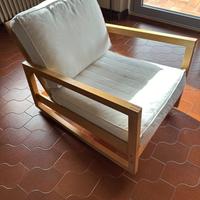 Sedia dondolo in legno