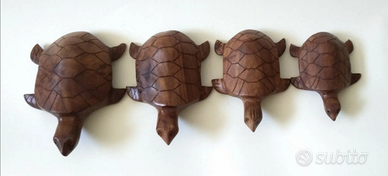 Set tartarughe legno
