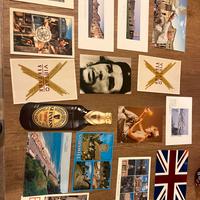 Lotto card cartoline miste cantanti, attori, città