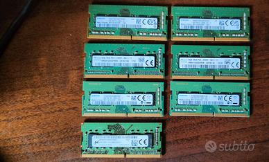 RAM DDR4 8GB per notebook