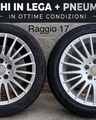 Coppia Cerchi in lega bmw gommati