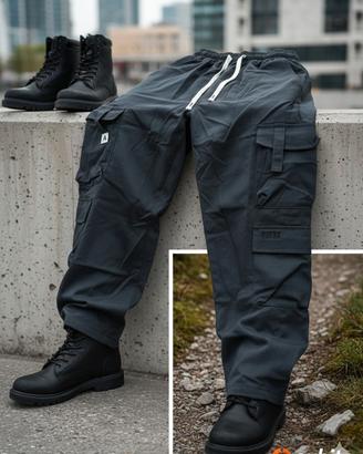 Pantaloni Cargo Streetwear – Grigio Antracite – Mu
