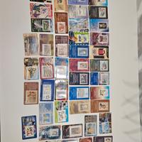 56 tessere filateliche anni 2003-2004-2005