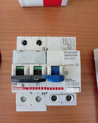 Interruttore magnetotermico bticino c32