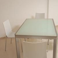 tavolo in vetro Calligaris e sedie bomtempi