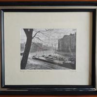 Serigrafia su seta D'Amico, Parigi 1900