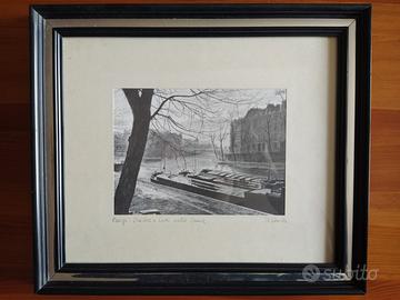 Serigrafia su seta D'Amico, Parigi 1900