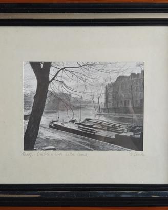 Serigrafia su seta D'Amico, Parigi 1900