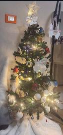 Albero di narale 120 cm incluso di decorazioni