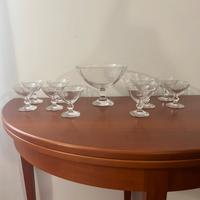 Elegante  Set da Macedonia/Dessert in Cristallo