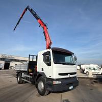 Renault midlum 160 q.li 270 cv ribaltabile + gru c