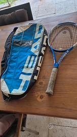 racchetta tennis con borsone