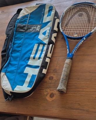 racchetta tennis con borsone