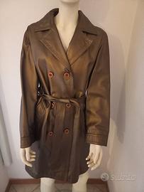Trench donna Vintage Vera Pelle tg.42 leggi descr.