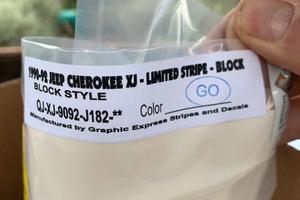 Adesivi Jeep Cherokee XJ 1990 - 1992