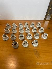 APPLIQUE PORTALAMPADA PORCELLANA VINTAGE