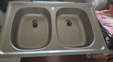Lavello cucina Franke 2 vasche acciaio inox 86x50