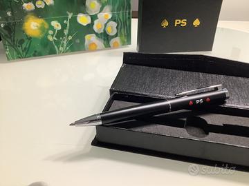 Penna pokerstars nera  in metallo nuova