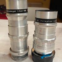 Trioplan 100 f 2.8 più Telemagor 180 5.6