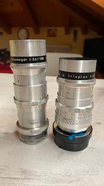 Trioplan 100 f 2.8 più Telemagor 180 5.6