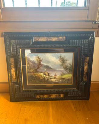 Quadro paesaggistico firmato A. Brioschi
