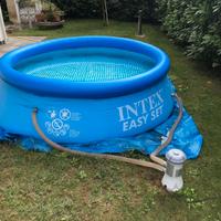 Piscina rotonda 2m44cm + accessori a metà prezzo