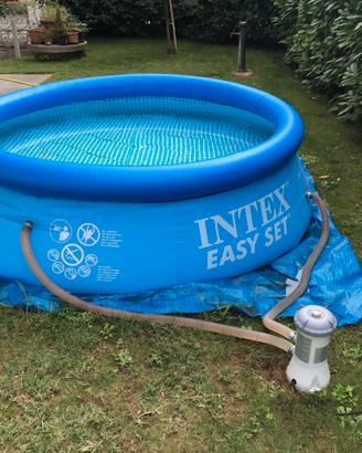 Piscina rotonda 2m44cm + accessori a metà prezzo