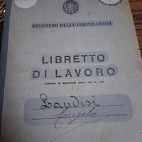 libretto di lavoro anni fascismo