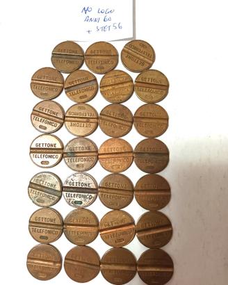 Collezione di 41 gettoni telefonici NO LOGO