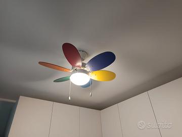 Lampadario da soffitto con ventola 
