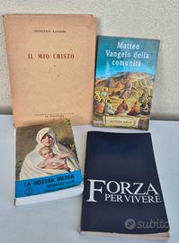 Lotto di 4 libri  a carattere religioso